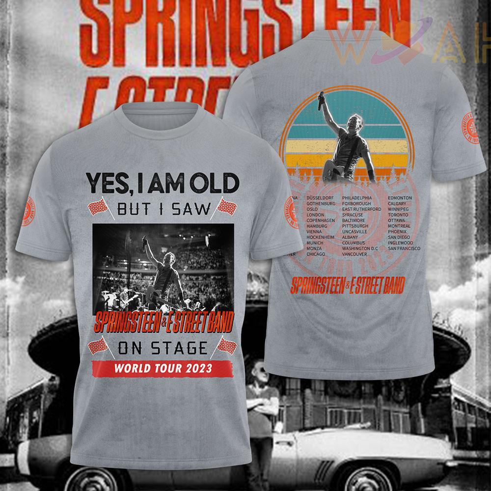Bruce Springsteen World Tour 2023 T shirt WOAHTEE23923S2