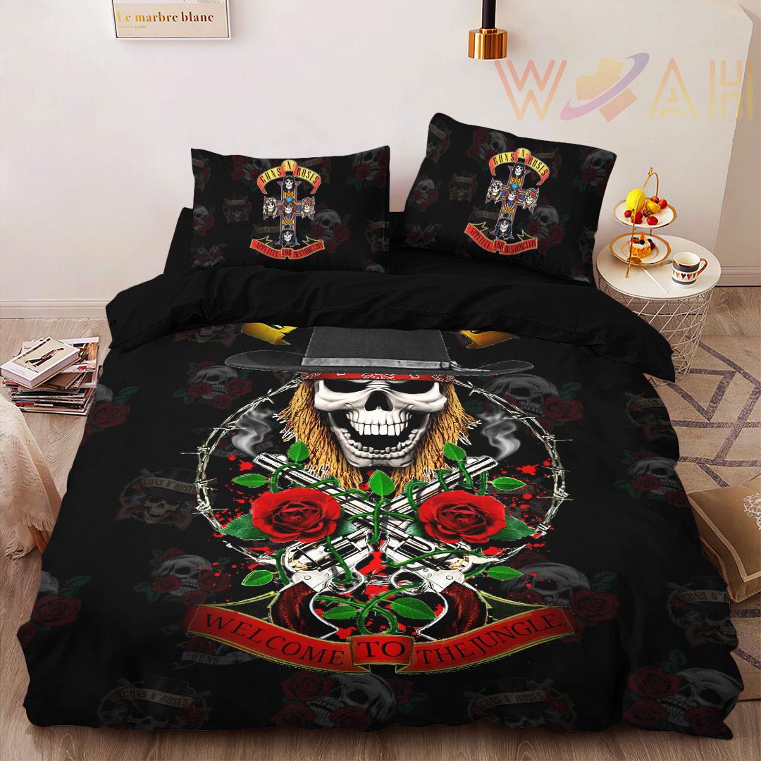 Guns N Roses bedding set – duvet cover pillow shams WOAHTEE25923S7A