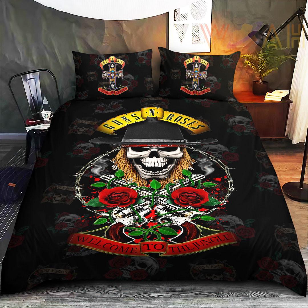 Guns N Roses bedding set – duvet cover pillow shams WOAHTEE25923S7B