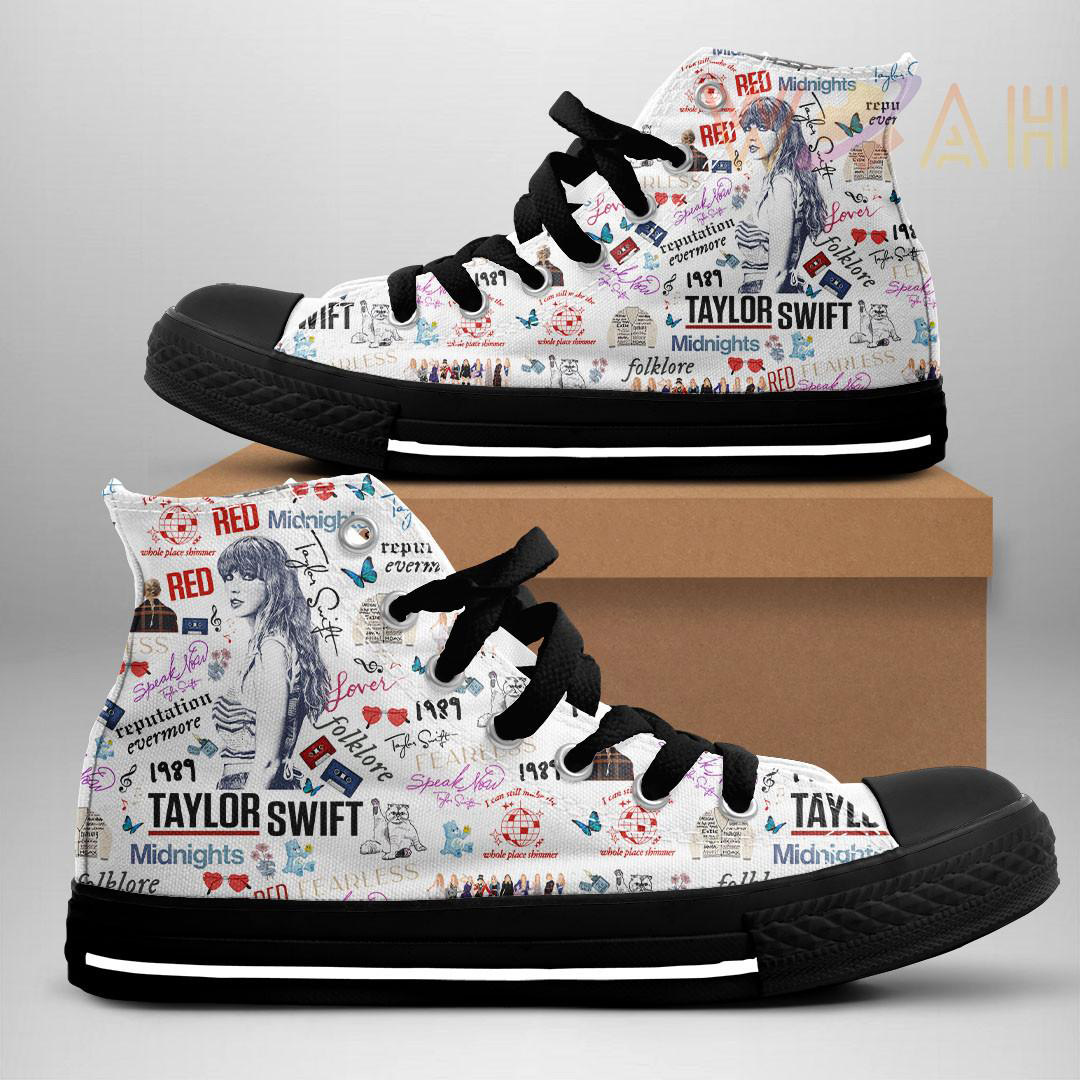 Taylor Swift High Top Canvas Shoe WOAHTEE08923S1 Design 2