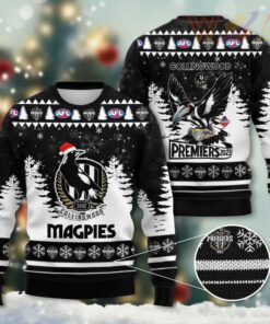 AFL Premiers Collingwood FC Ugly Christmas Sweater WOAHTEE251023S3