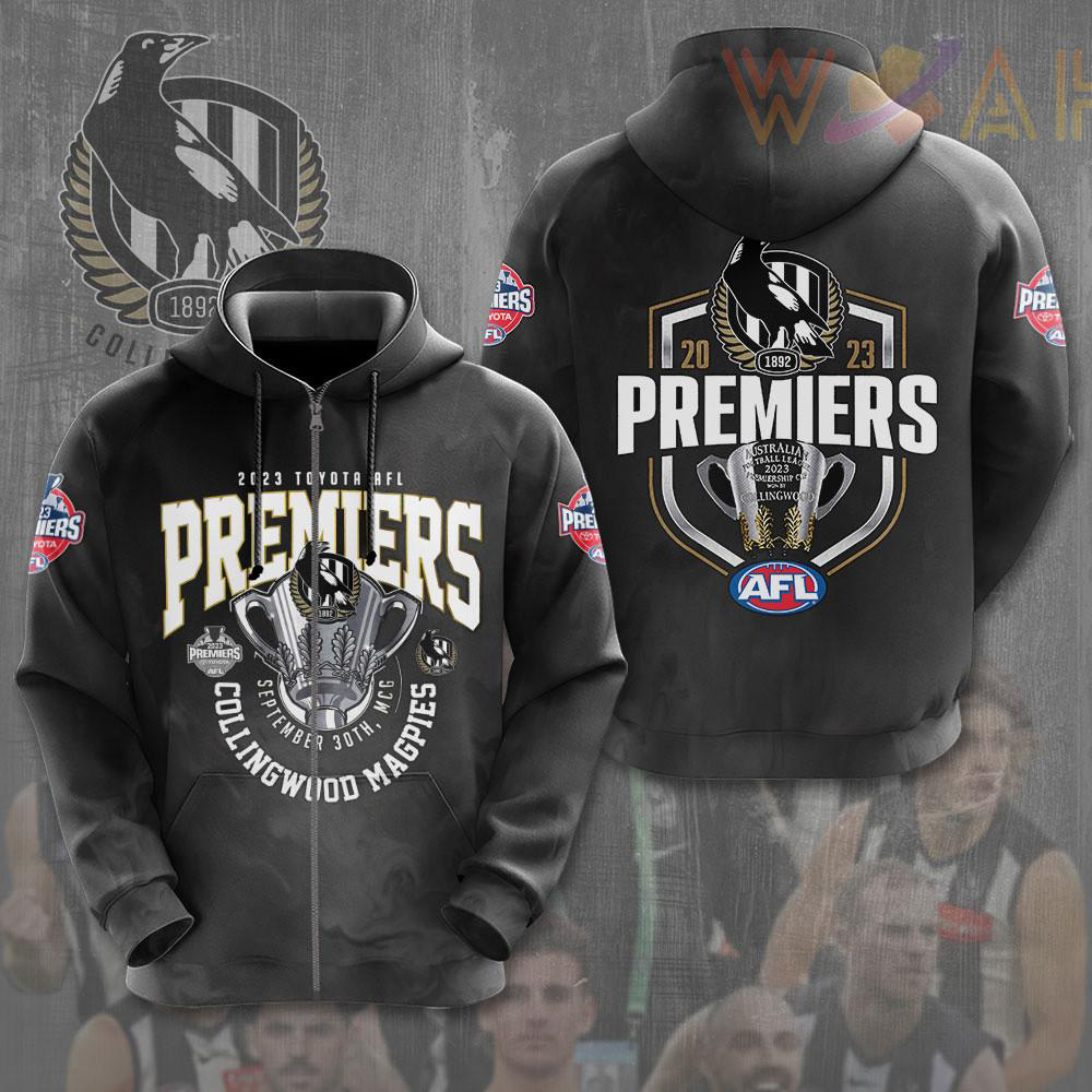AFL Premiers Collingwood FC zip hoodie WOAHTEE271023S4