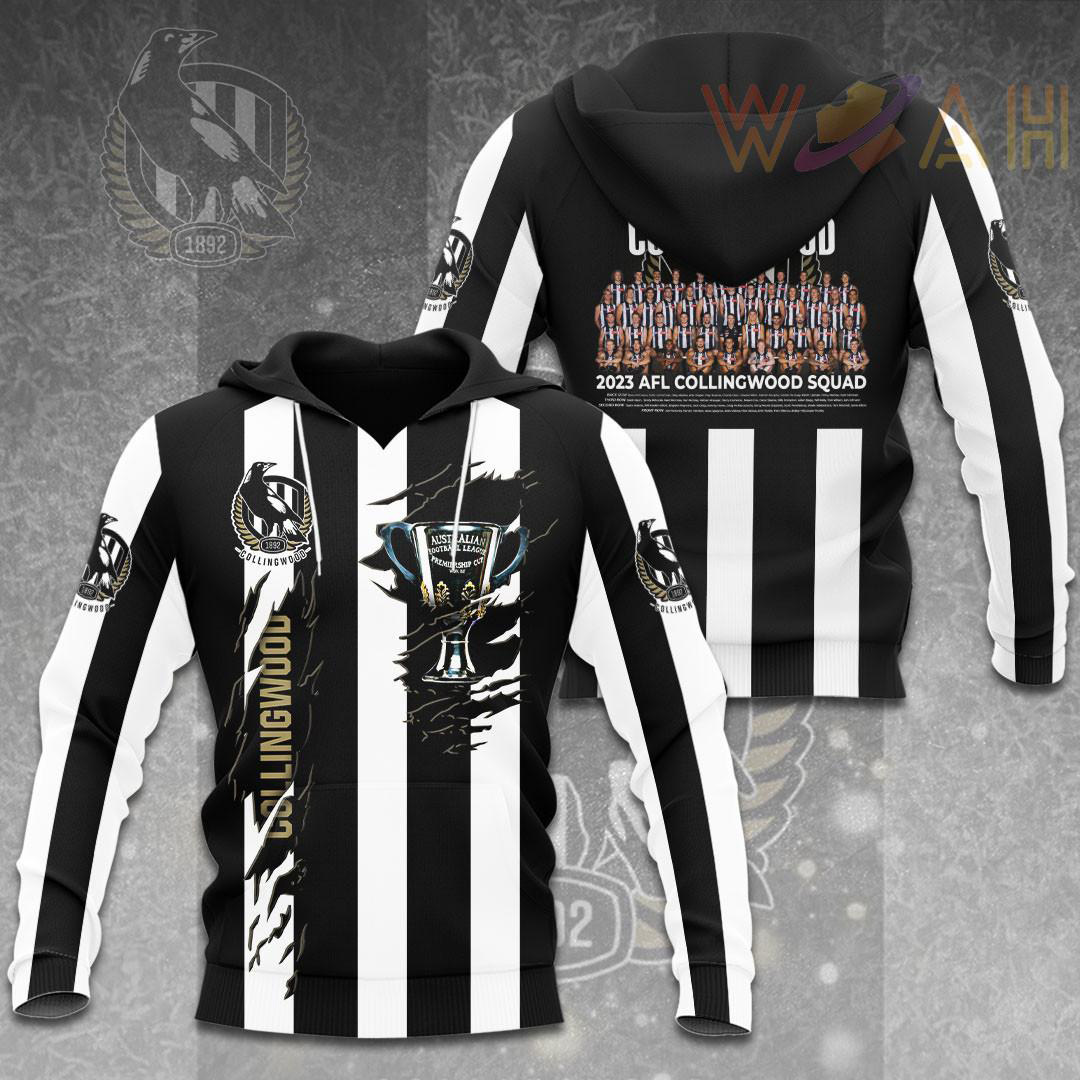 AFL Premiers Collingwood FC 2023 Hoodie WOAHTEE031123S4