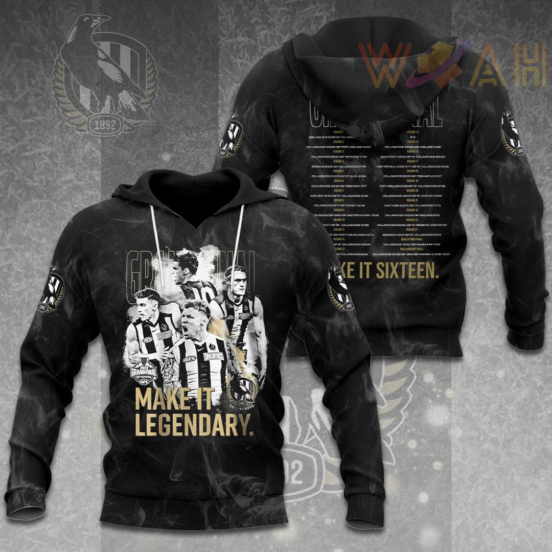 Collingwood Magpies Hoodie WOAHTEE091123S5