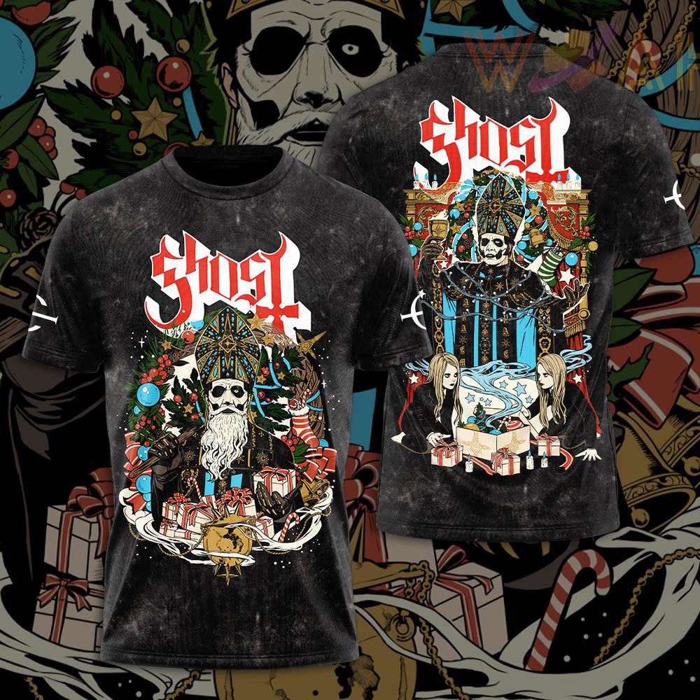 Ghost Band Black T shirt WOAHTEE301123S3