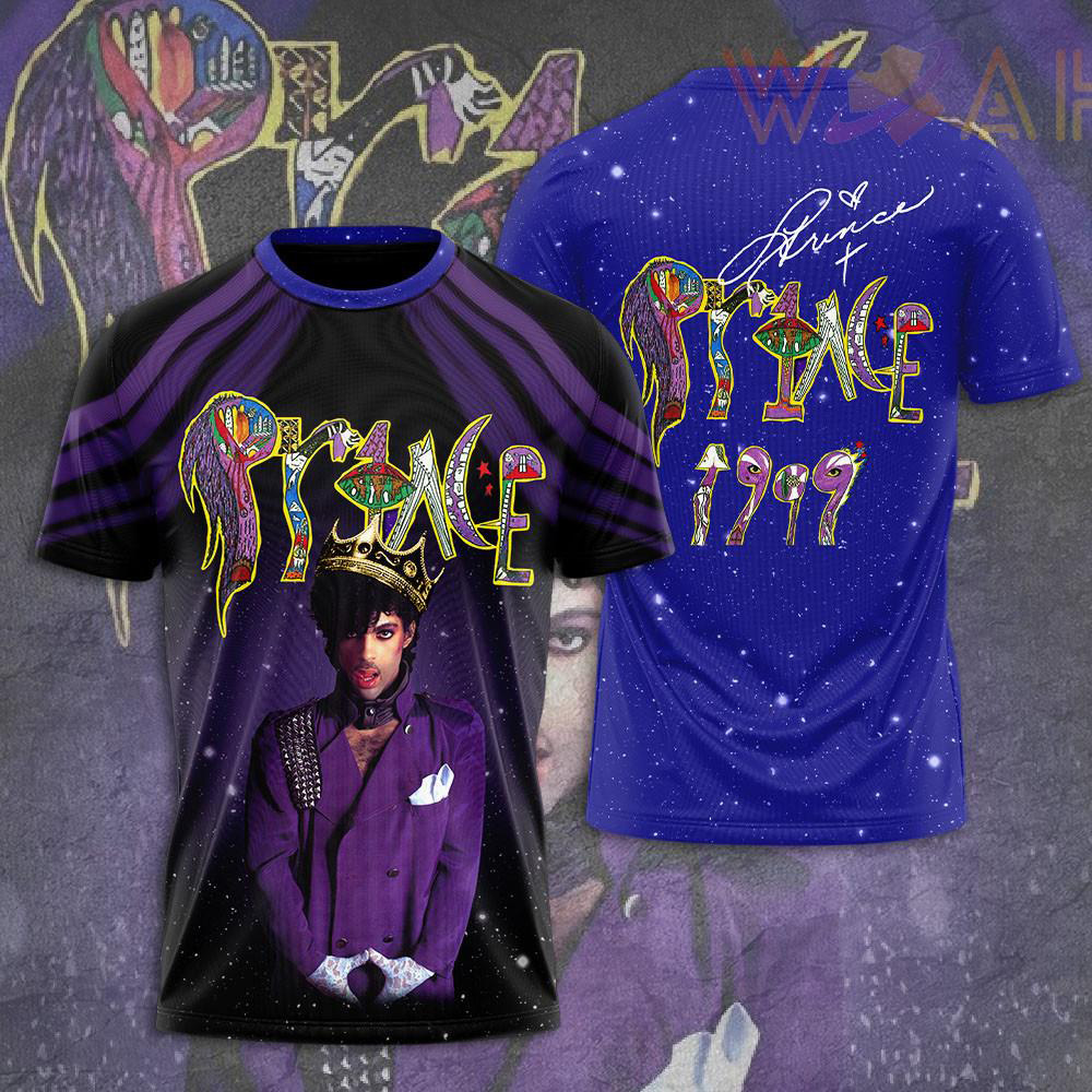 Prince 3D Purple Blue T shirt WOAHTEE1223S