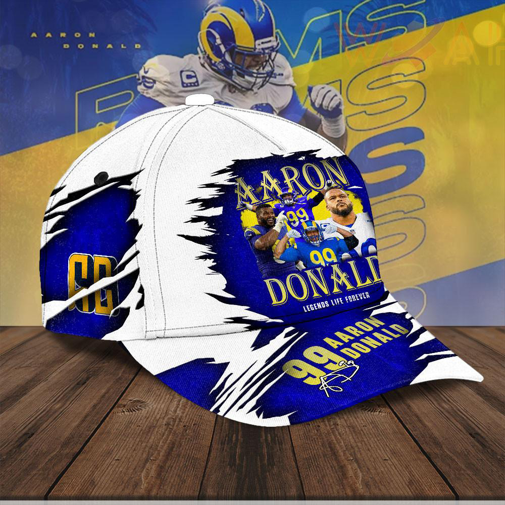 Aaron Donald X Los Angeles Rams Cap NFL Hats WOAHTEE0424ZQ R