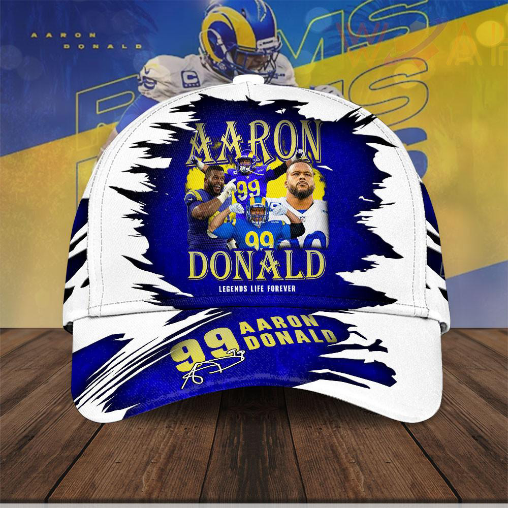 Aaron Donald X Los Angeles Rams Cap NFL Hats WOAHTEE0424ZQ