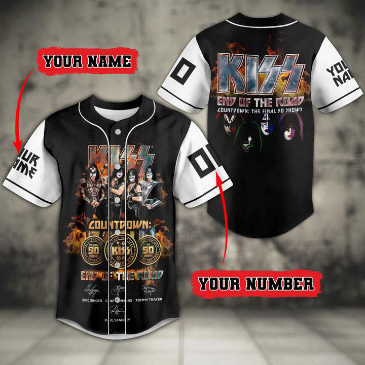 Personalized Kiss Band baseball jersey WOAHTEE0524SD