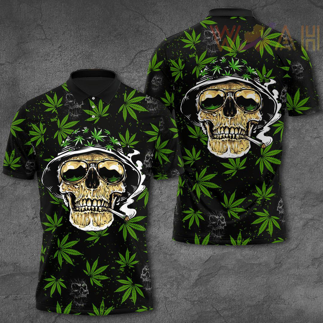 Just Hit It 420 Polo shirt WOAHTEE0624C