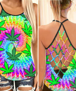 Just Hit It Criss Cross Tank Top WOAHTEE0624N