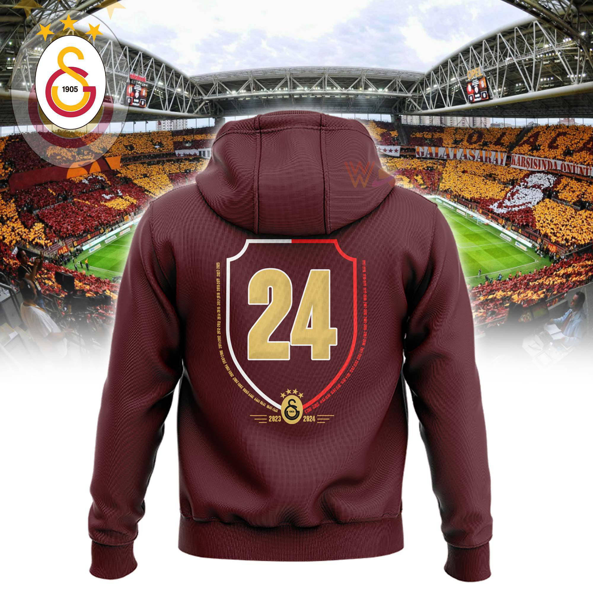 Galatasaray SK Purple Hoodie WOAHTEE0724SS B