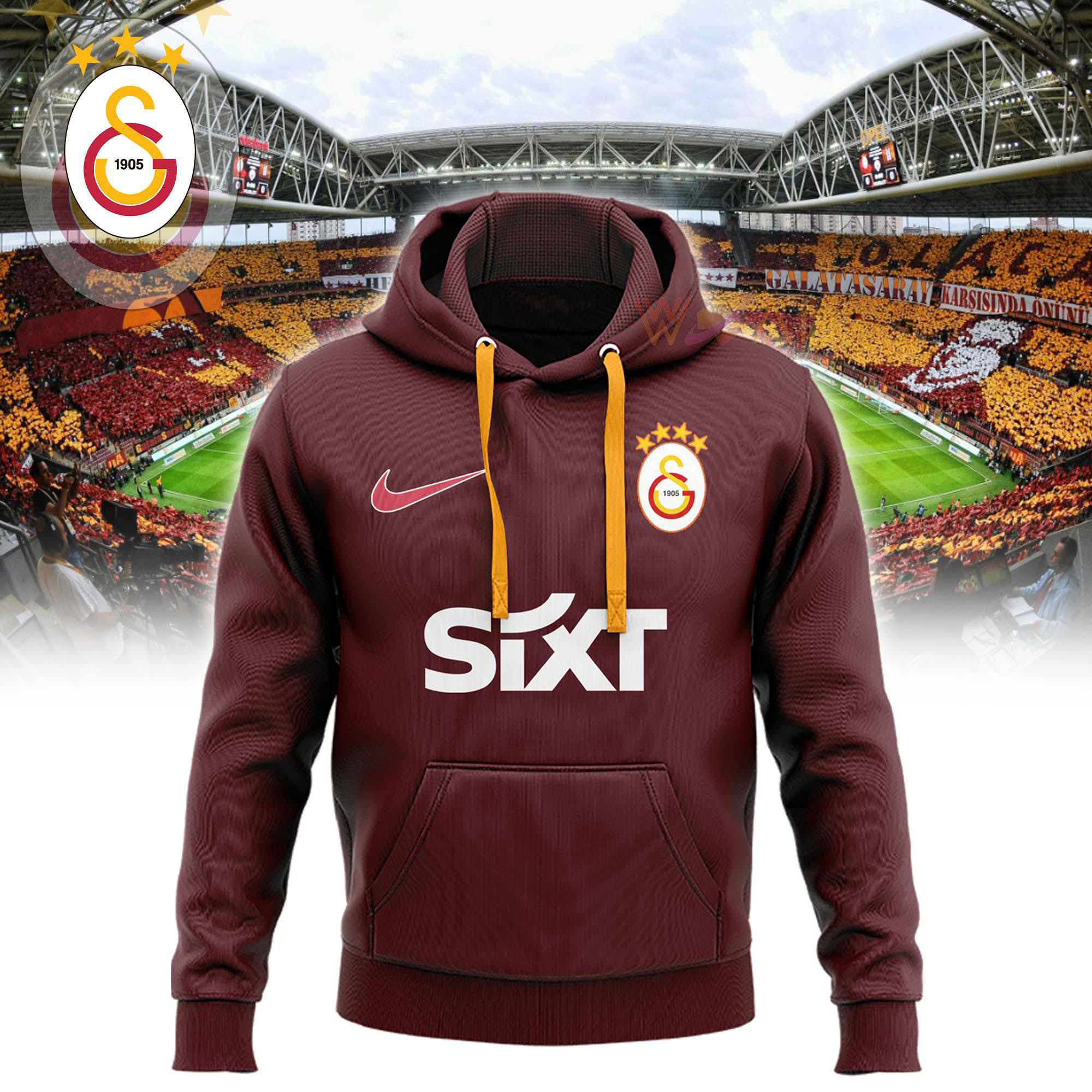 Galatasaray SK Purple Hoodie WOAHTEE0724SS F