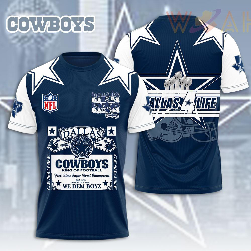 Dallas Cowboys Navy T shirt WOAHTEE0824SF