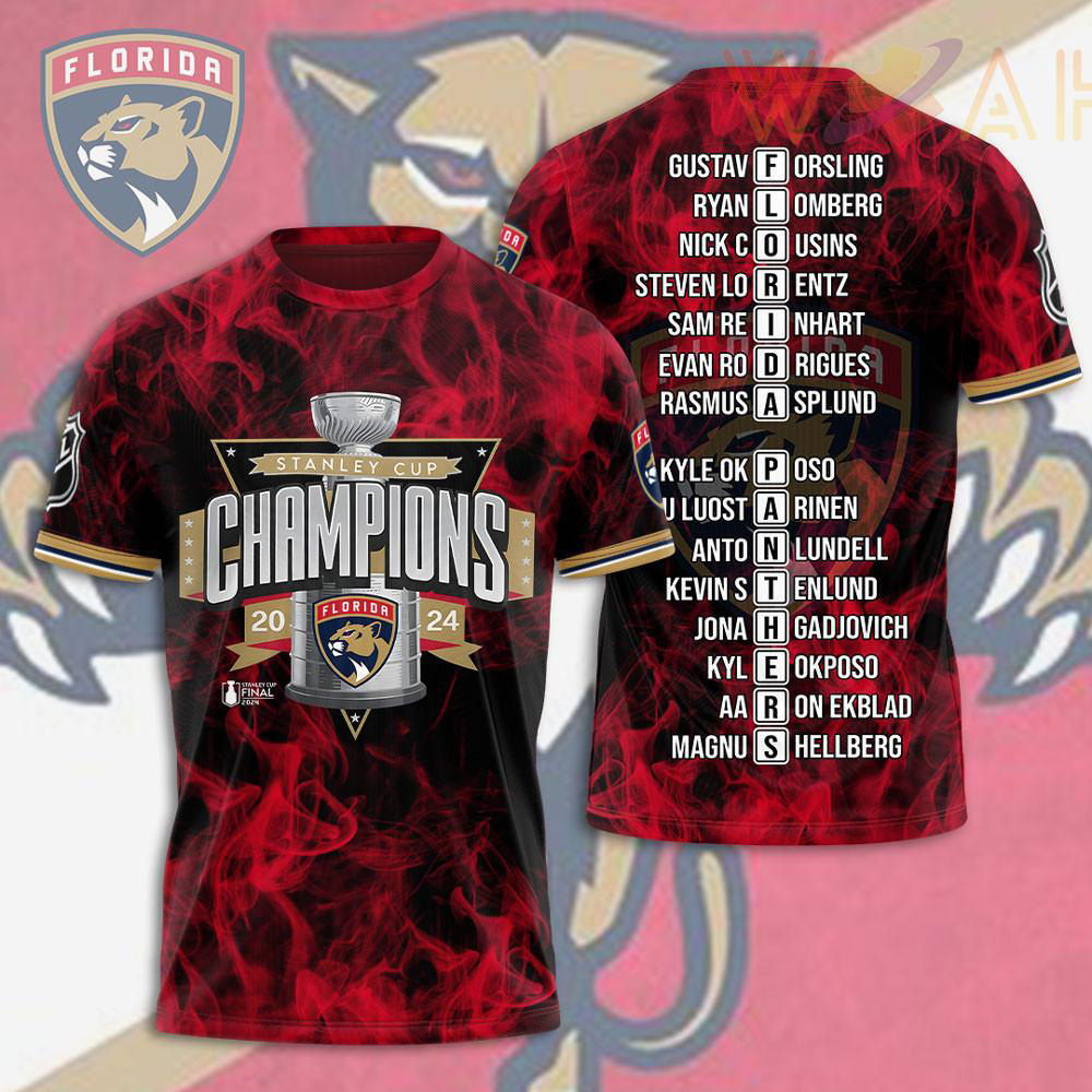 Stanley Cup Florida Panthers T shirt WOAHTEE0824ZA