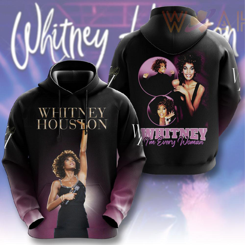 Whitney Houston Hoodie WOAHTEE 41
