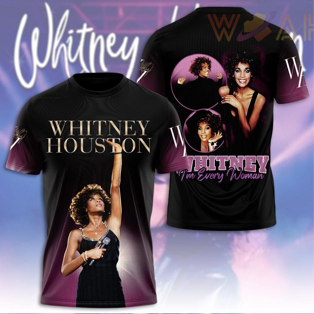 Whitney Houston T shirt WOAHTEE 41
