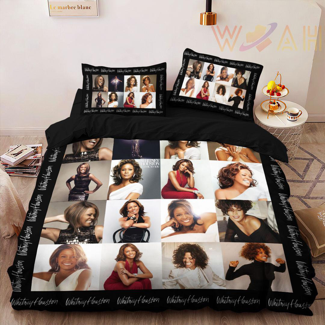 Whitney Houston bedding set duvet cover pillow shams WOAHTEE 39 01