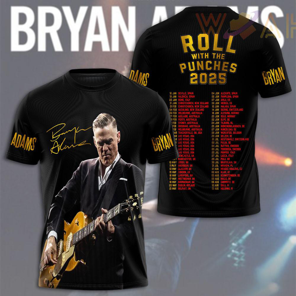 Bryan Adams T shirt WOAHTEE 82