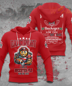 Ohio State Buckeyes Football Red Hoodie WOAHTEE 73