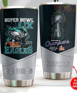 Personalized Philadelphia Eagles Tumbler Cup WOAHTEE 107