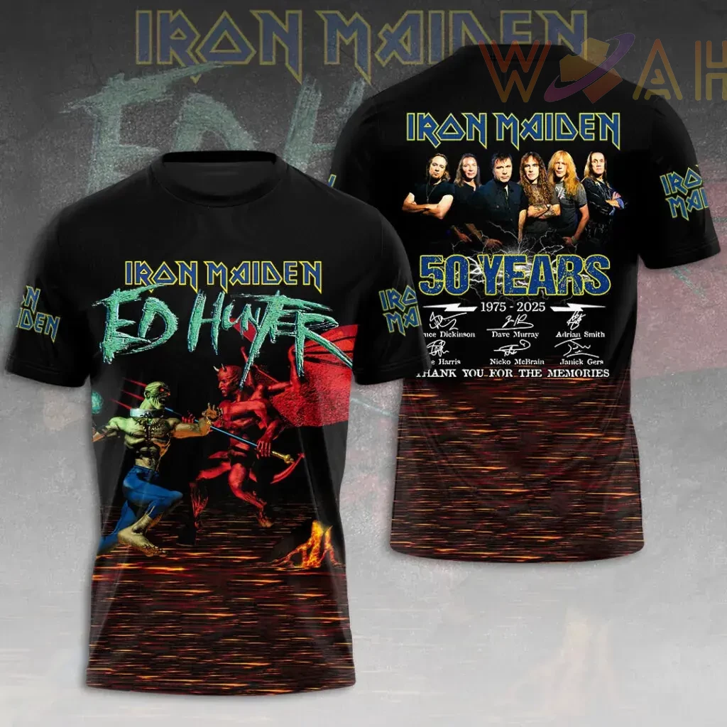 Best sellers Iron Maiden 50th Anniversary T shirt 02