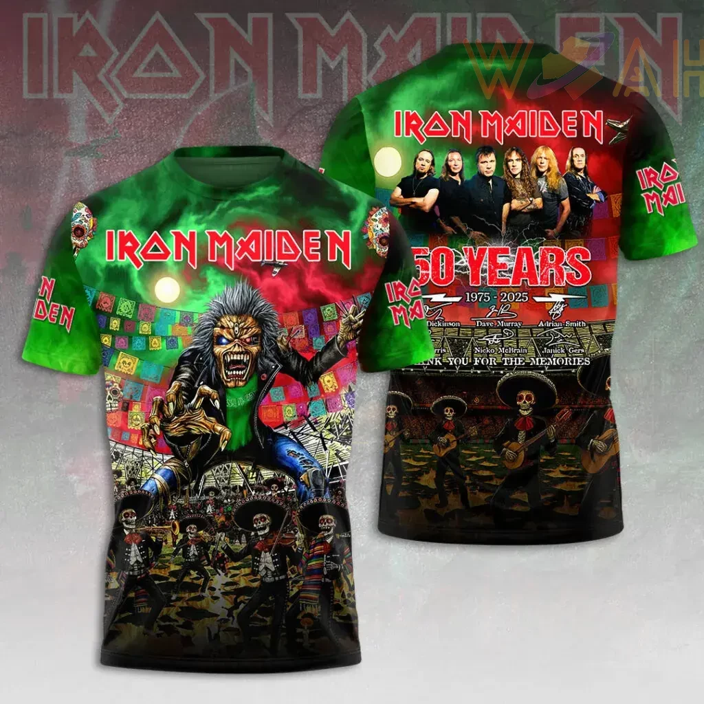 Best sellers Iron Maiden 50th Anniversary T shirt 05