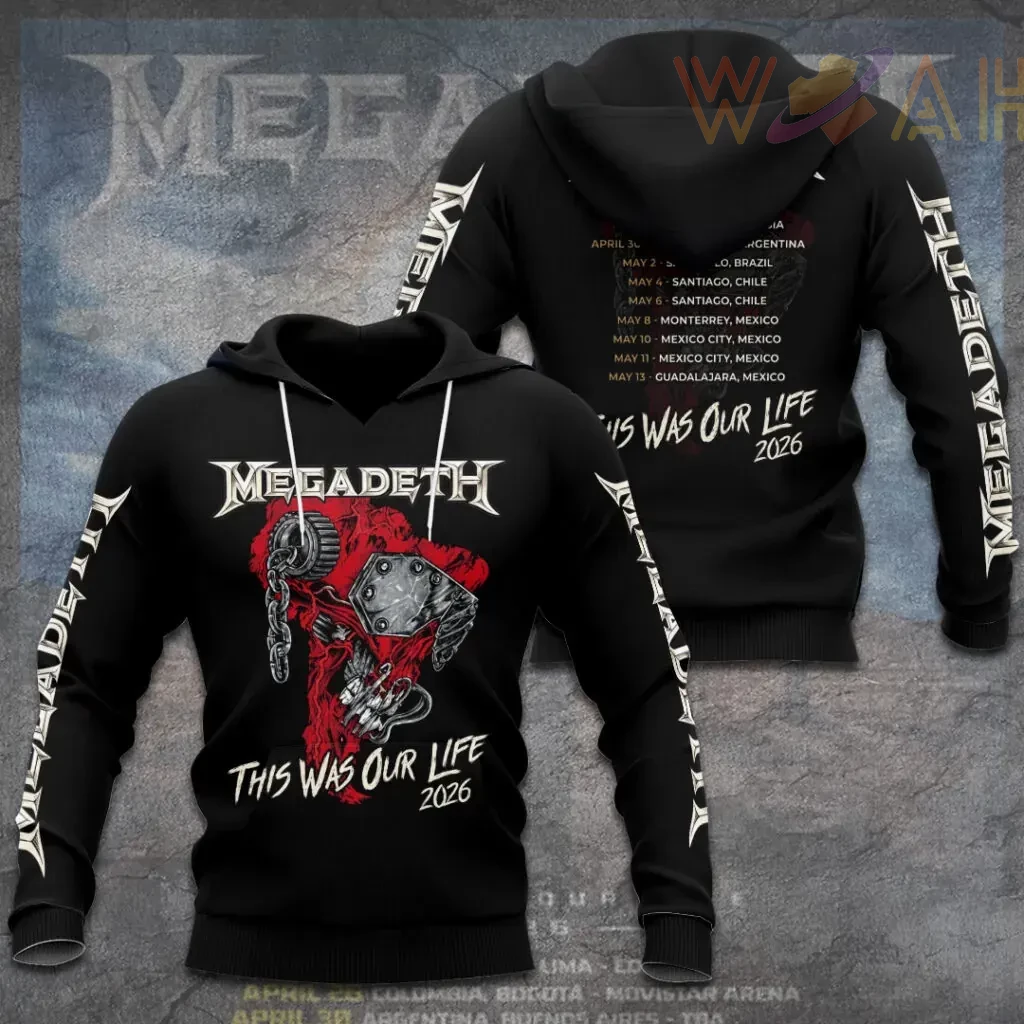 Megadeth Tour 2026 Hoodie