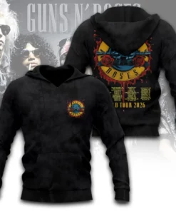 Guns N Roses 2026 3D Hoodie