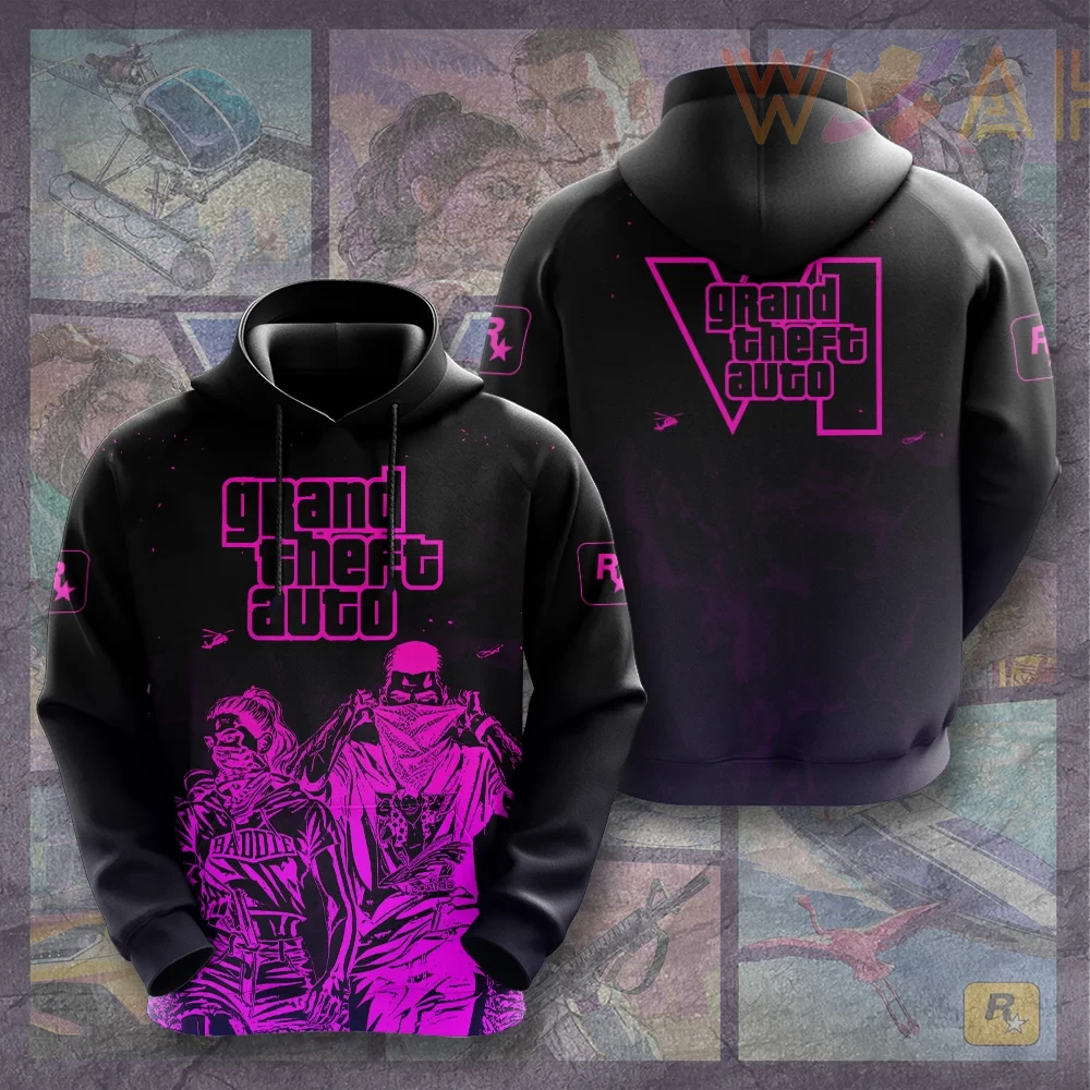 GTA VI 3D Hoodie