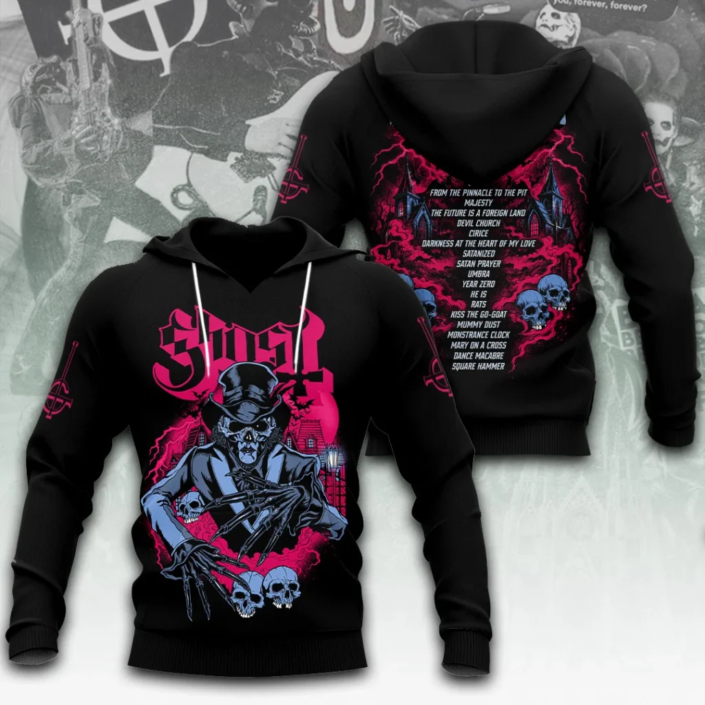 Ghost Band 2 Big To Rig 3D Hoodie