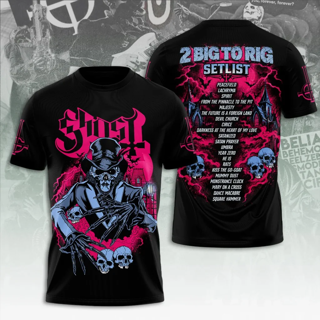 Ghost Band 2 Big To Rig 3D T shirt