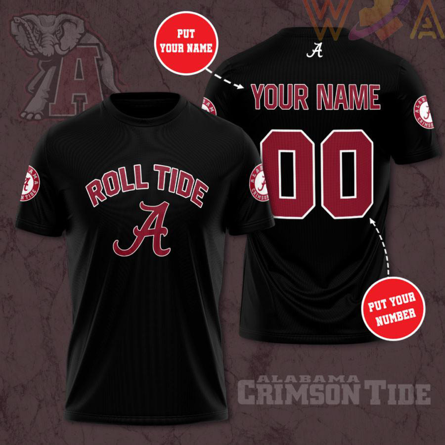Alabama Crimson Tide 3D T shirt 01