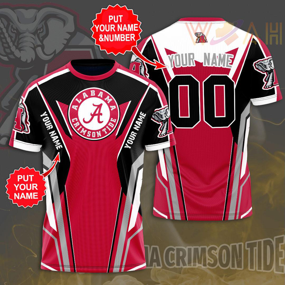 Alabama Crimson Tide 3D T shirt 03
