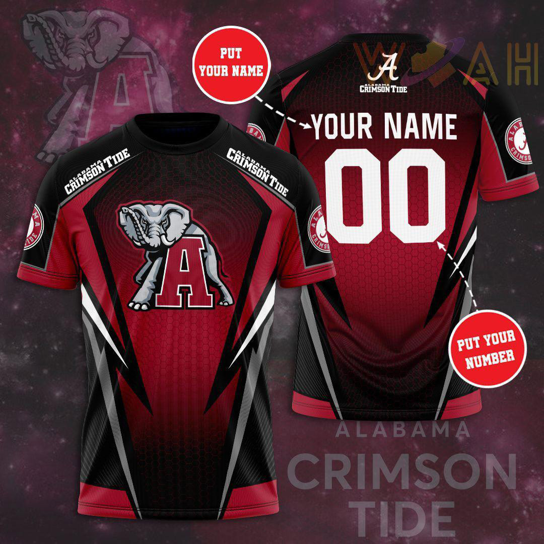 Alabama Crimson Tide 3D T shirt 04