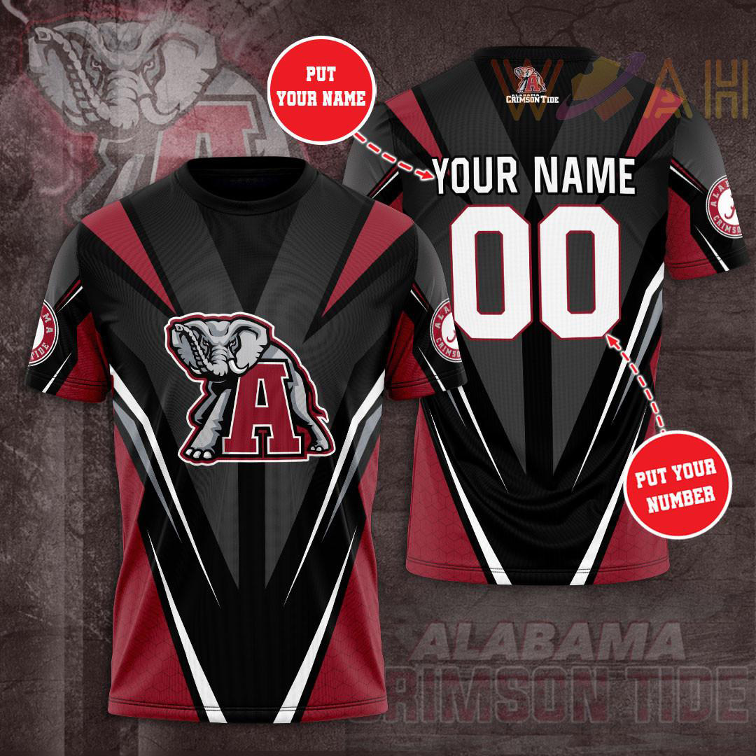 Alabama Crimson Tide 3D T shirt 05