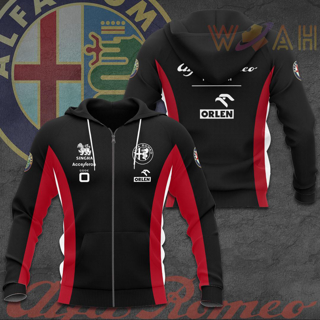 Alfa Romeo Racing 3D Zip Hoodie
