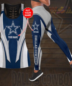 Best selling Dallas Cowboys Hollow Tank Top Leggings 01