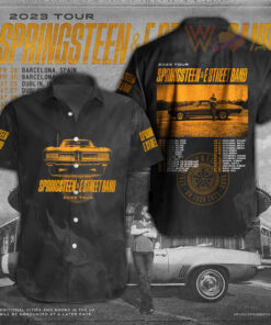 Bruce Springsteen short sleeve dress shirts WOAHTEE10723S5