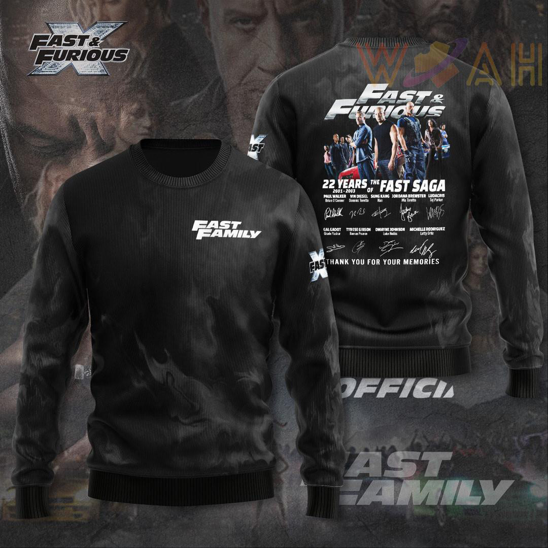 Fast And Furious sweatshirt WOAHTEE10823S2