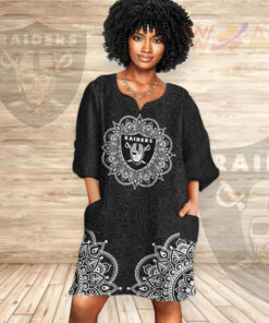 Las Vegas Raiders Dashiki Dress