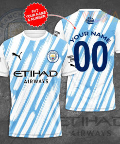 Manchester City T Shirt 3D S2
