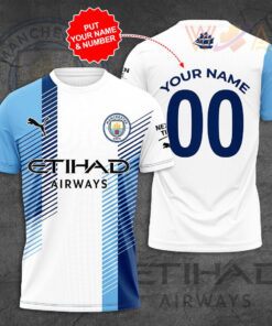 Manchester City T Shirt 3D S4