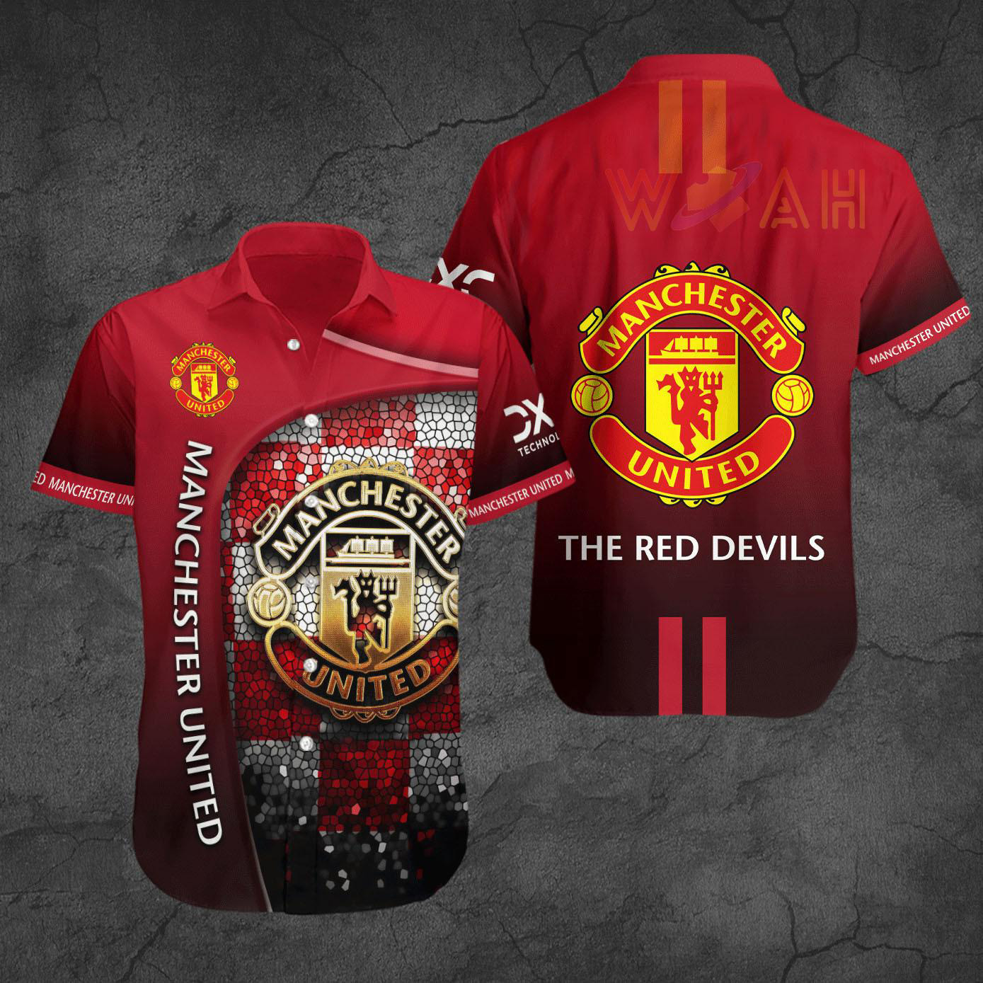 Manchester United 3D short sleeve shirt