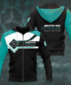 Mercedes AMG Petronas F1 Team 3D Apparels S35 Zip Hoodie