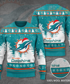 Miami Dolphins 3D Ugly Sweater
