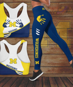 Michigan Wolverines Hollow Tank Top Bra sports