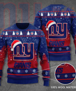 New York Giants 3D Ugly Sweater