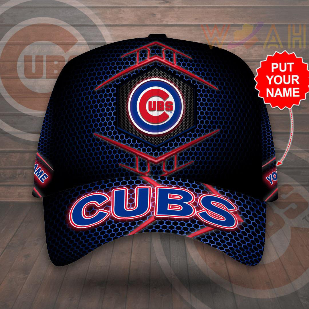 Personalised Chicago Cubs hat cap F