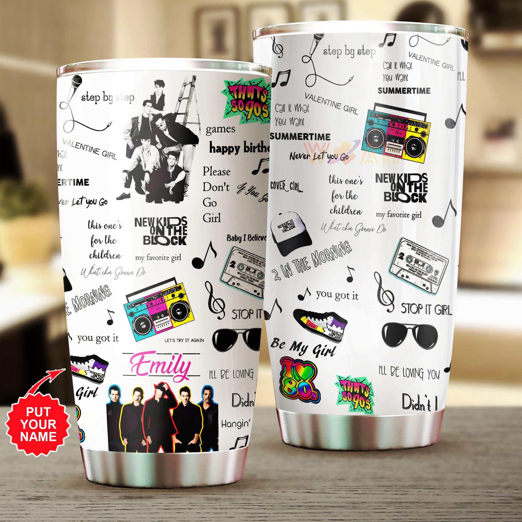 Personalized Kids On The Block Tumbler Cup WOAHTEE26623S4